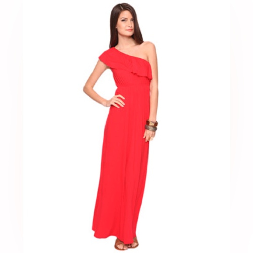 Forever21 Ruffled One-Shoulder Dress